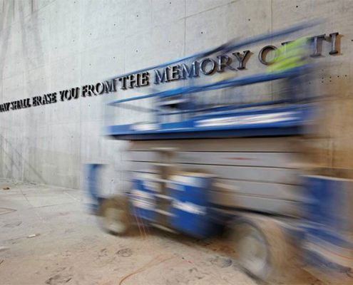 National September 11 Memorial Museum, Virgil Quote. Photo Credit: KC Fabrications National September 11 Memorial Museum, Virgil Quote. Photo Credit: KC Fabrications